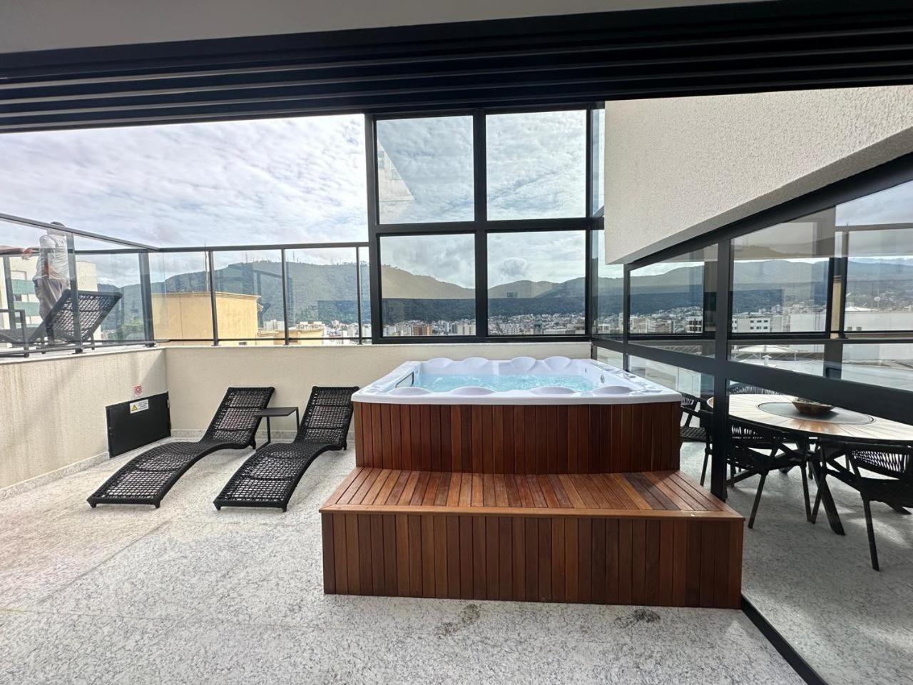 Studio Central Com Lazer E Spa Poços de Caldas Eksteriør bilde